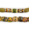 Oval Antique Venetian African Millefiori Trade Beads #15814