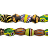 Oval Antique Venetian African Millefiori Trade Beads #15815