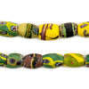 Oval Antique Venetian African Millefiori Trade Beads #15816