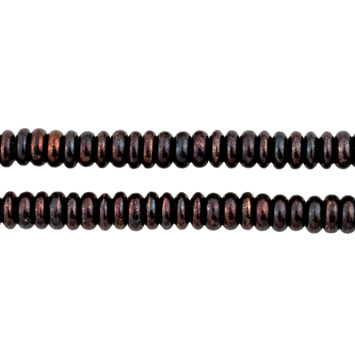 Antiqued Copper Smooth Rondelle Beads (3x6mm) - The Bead Chest