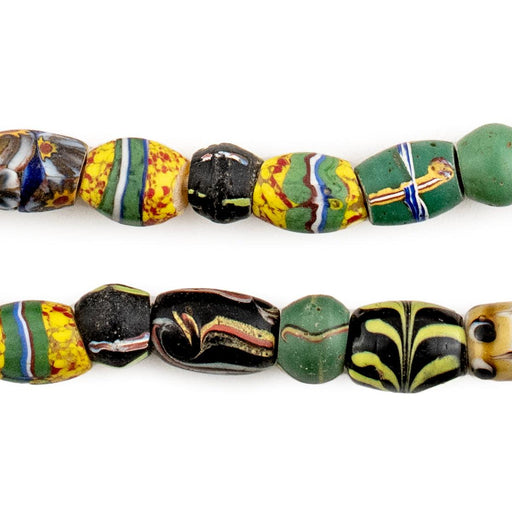 Oval Antique Venetian African Millefiori Trade Beads #15818 - The Bead Chest