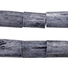 Dark Grey Kenya Bone Beads (Rectangular)