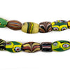 Oval Antique Venetian African Millefiori Trade Beads #15821