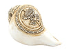 Carved Ashtamangala Conch Shell (Parasol)