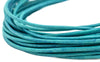 2.0mm Turquoise Distressed Round Leather Cord (15ft)