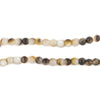 Round Black & White Shell Beads (4mm)