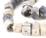 Washed Grey Bone Beads (Faceted) - The Bead Chest
