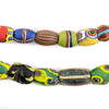 Oval Antique Venetian African Millefiori Trade Beads #15826