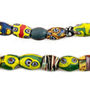 Oval Antique Venetian African Millefiori Trade Beads #15827