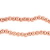 Copper Electroplated Lava Beads (4mm)