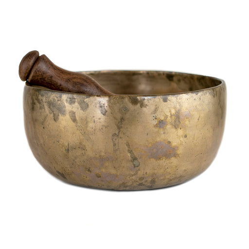 Antique Thadobati Singing Bowl, 7.25 Inches #13766 - The Bead Chest