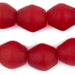 Jumbo Bright Red Bicone Recycled Glass Beads (25mm) - The Bead Chest