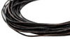 1.0mm Black Distressed Round Leather Cord (15ft)