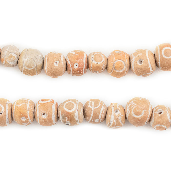 Natural Terracotta Round Mali Clay Beads (10mm) - The Bead Chest
