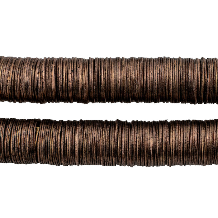 Antiqued Copper Interlocking Crisp Beads (12mm) - The Bead Chest