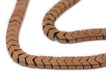 Copper Flat Interlocking Snake Beads (6mm) - The Bead Chest