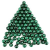 Half-Drilled Round Malachite Beads (10mm, Set of 80)