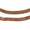 Copper Flat Interlocking Snake Beads (6mm)