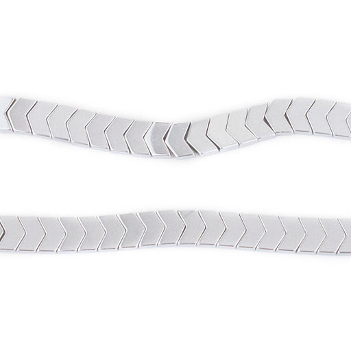Silver Flat Interlocking Snake Beads (6mm) - The Bead Chest