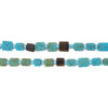 Flat Turquoise-Style Afghan Stone Beads (5x3mm)
