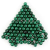 Half-Drilled Round Malachite Beads (8.25mm, Set of 70)