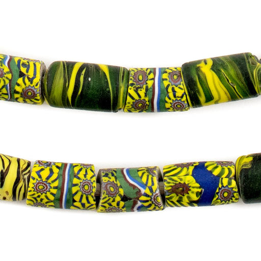 Oval Antique Venetian African Millefiori Trade Beads #15838