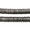 Dark Silver Flat Disk Heishi Beads (10mm)