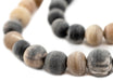 Round Grey Kenyan Horn Beads (16mm) - The Bead Chest