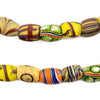 Oval Antique Venetian African Millefiori Trade Beads #15839