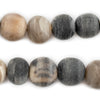 Round Grey Kenyan Horn Beads (16mm)