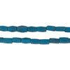 Blue Turquoise-Style Faceted Afghan Stone Beads (8x5mm)