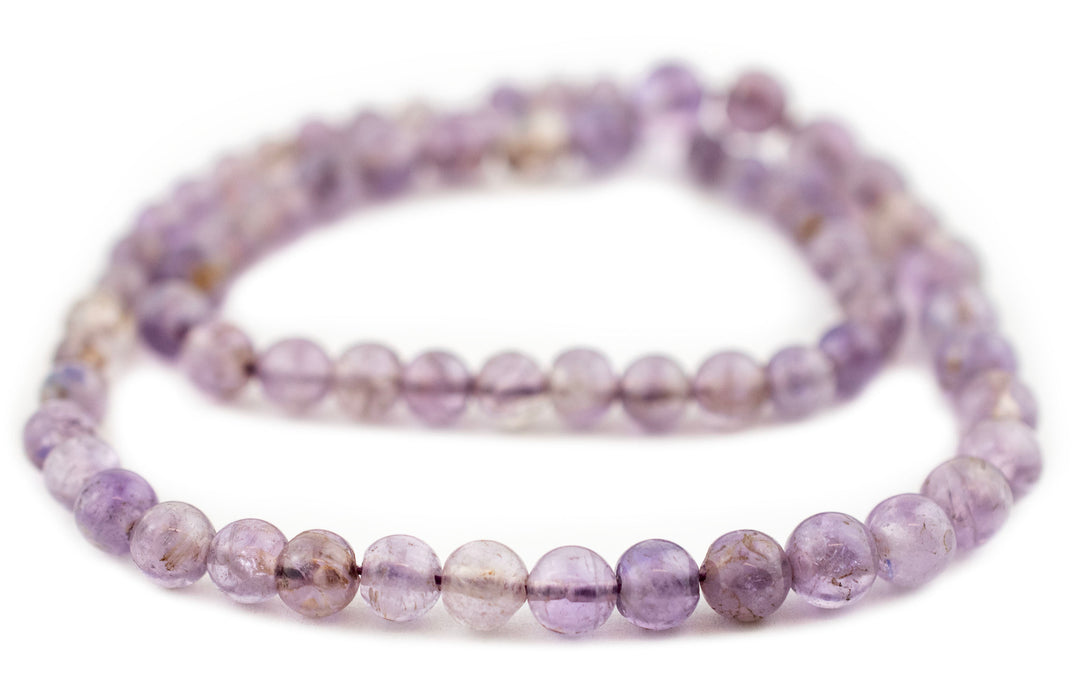 Graduated Round Earthy Amethyst Beads (6-10mm) - The Bead Chest