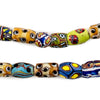 Oval Antique Venetian African Millefiori Trade Beads #15840