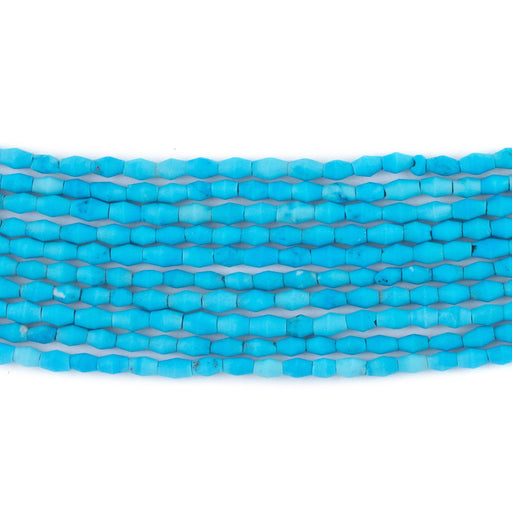Baby Blue Turquoise Bicone Beads (4x3mm) - The Bead Chest