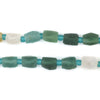 Diamond Cut Ancient Roman Glass Beads (6-8mm)