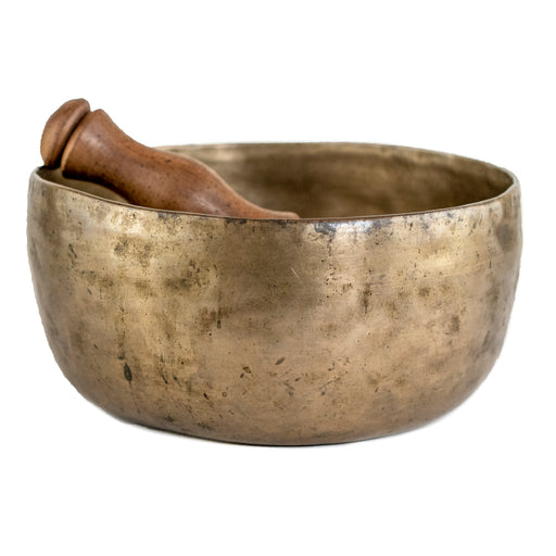 Antique Thadobati Singing Bowl, 7.25 Inches #13770 - The Bead Chest