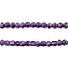 Faceted Bicone Amethyst Beads (4mm)