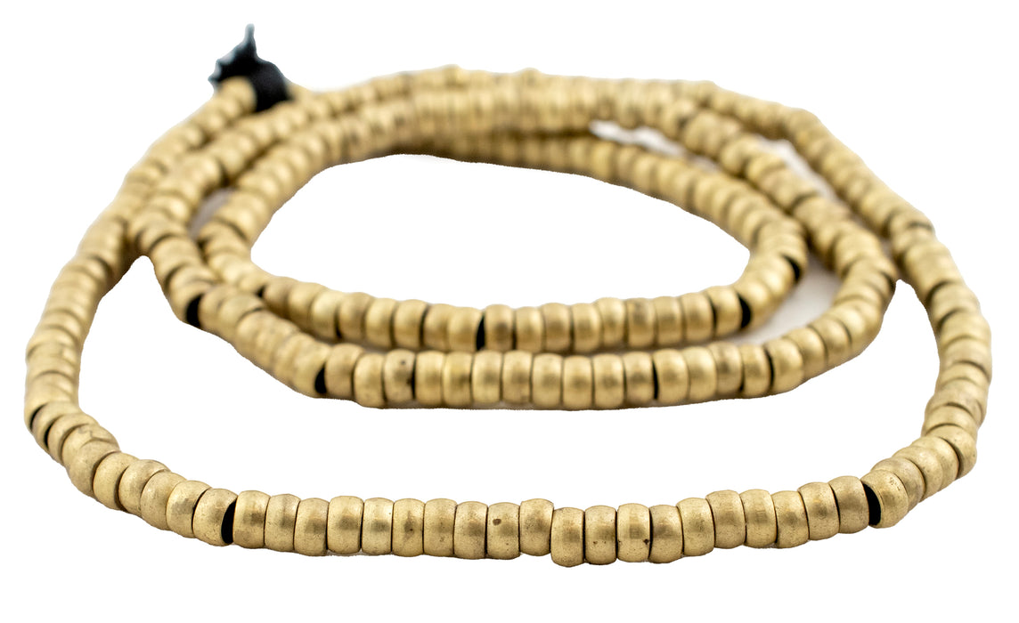 Brass Rondelle Ring Beads (5mm) - The Bead Chest