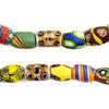 Oval Antique Venetian African Millefiori Trade Beads #15845
