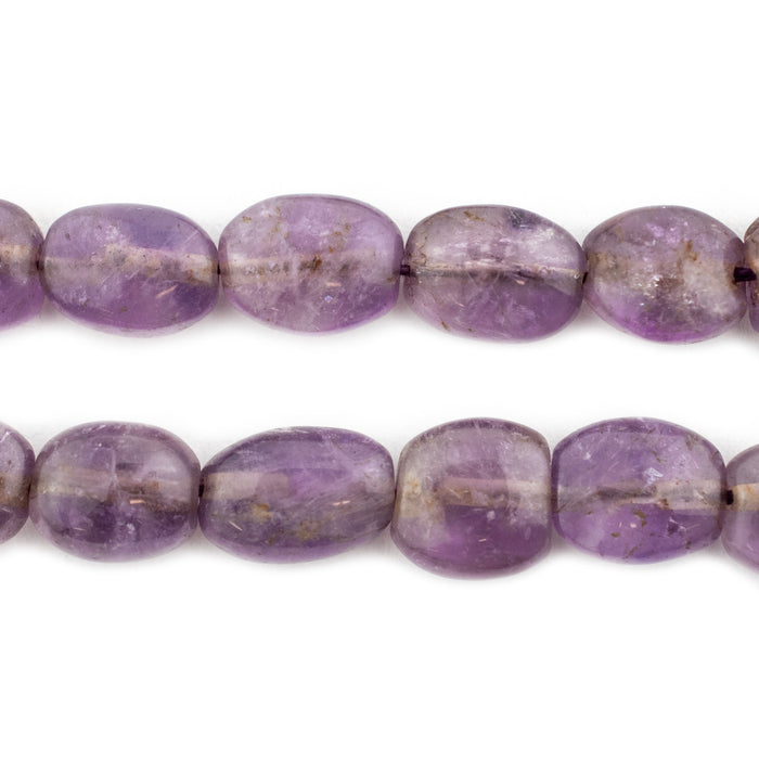 Oval Amethyst Beads (10mm) - The Bead Chest