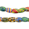 Oval Antique Venetian African Millefiori Trade Beads #15846