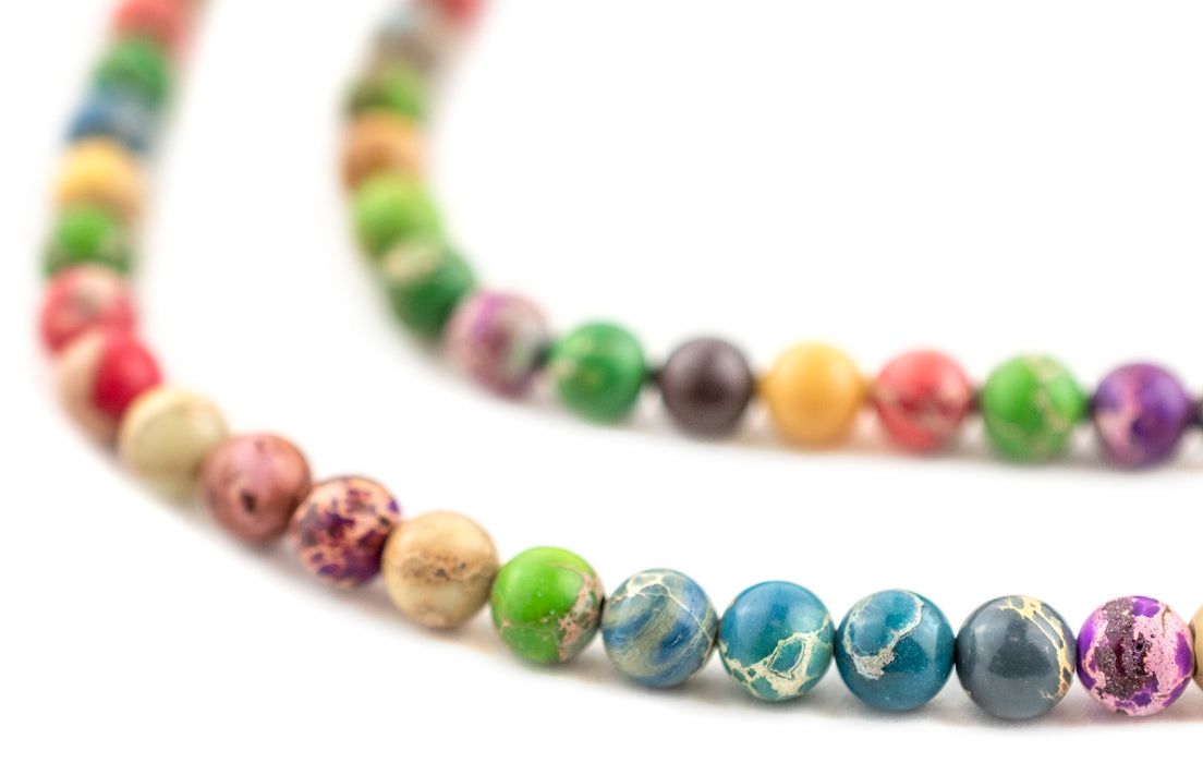 Rainbow Sea Sediment Jasper Beads (6mm) - The Bead Chest