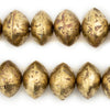 Mali Brass Bicone Beads (14x20mm)