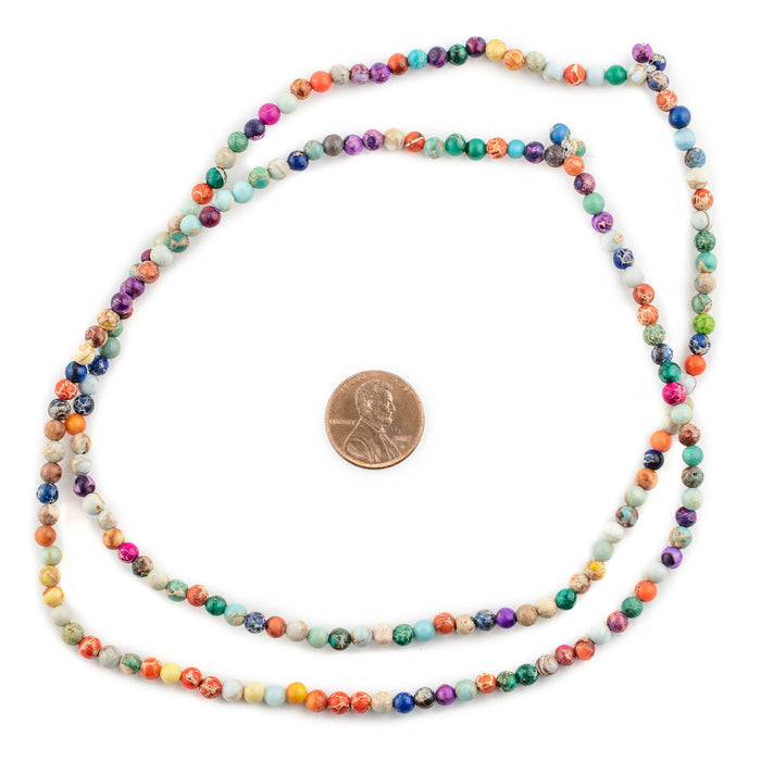 Rainbow Sea Sediment Jasper Beads (4mm) - The Bead Chest