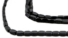 Midnight Black Faceted Rectangle Beads (4x2mm) - The Bead Chest