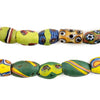 Oval Antique Venetian African Millefiori Trade Beads #15850