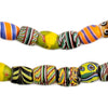 Oval Antique Venetian African Millefiori Trade Beads #15852