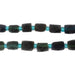 Dark Diamond Cut Ancient Roman Glass Beads (10mm) - The Bead Chest