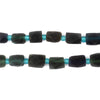 Dark Diamond Cut Ancient Roman Glass Beads (10mm)