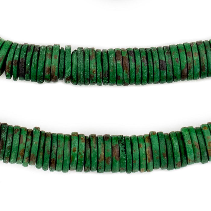 Emerald Green Bone Button Beads (10mm) - The Bead Chest